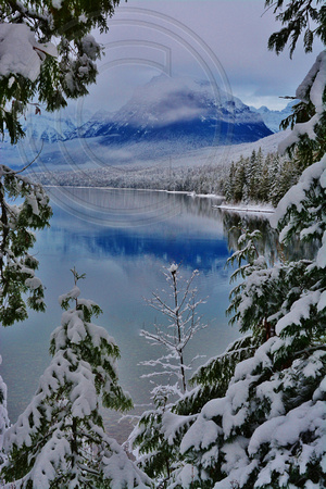 Glacier Park, Lake McDonald in winter