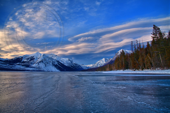 Glacier Park in the Winter Lake McDonald